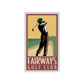 логотип игрок в гольф
