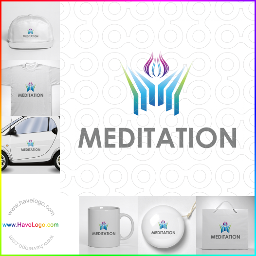 この瞑想のロゴデザインを購入する - 54116