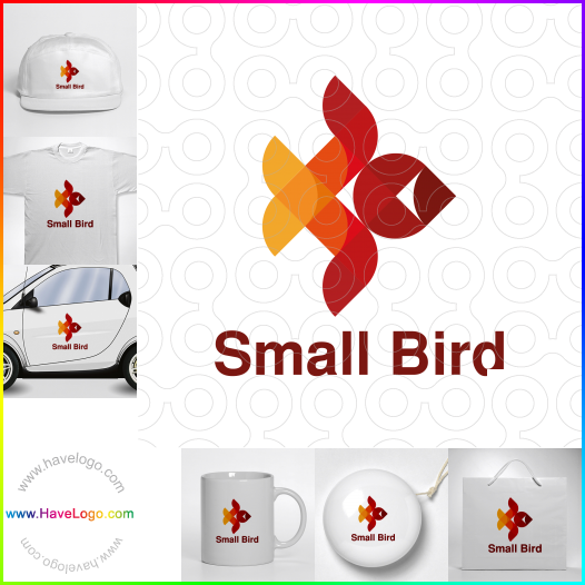 логотип маленькая птица - 62942