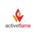 活躍的火焰Logo