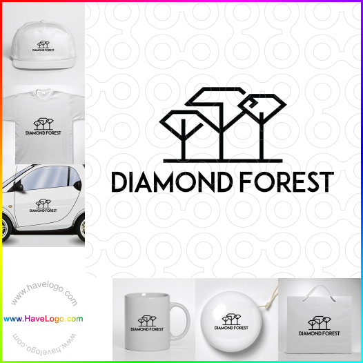 購買此鑽石森林logo設計62735