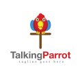 логотип Говорящий попугай