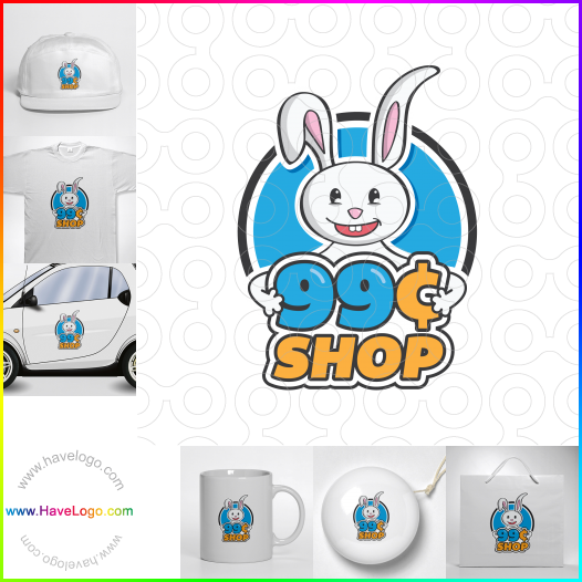 この野ウサギのロゴデザインを購入する - 35691