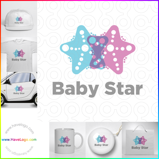 購買此嬰兒恆星logo設計66895