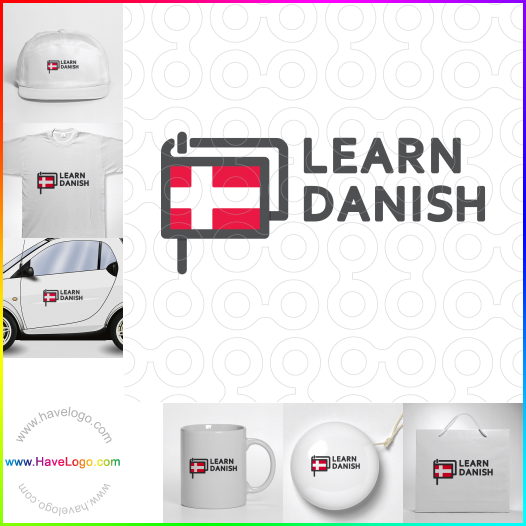このデンマーク語を学ぶのロゴデザインを購入する - 63071
