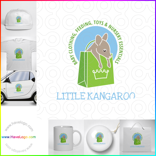 логотип Маленький кенгуру магазин для новорожденных - 65616