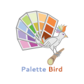調色板的鳥Logo