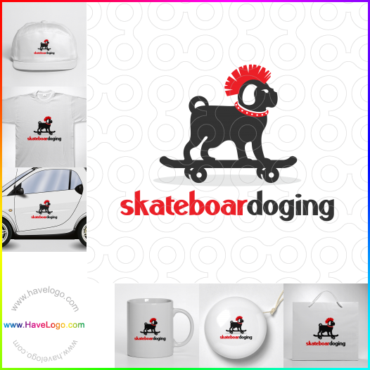Skateboardbohrung logo 62282