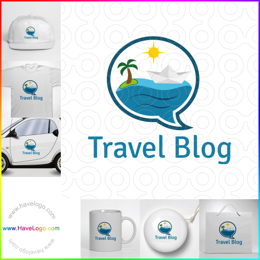 この旅行ブログのロゴデザインを購入する - 36256