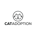 логотип Усыновление кошки