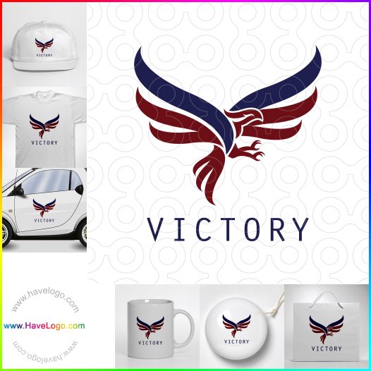 購買此鷹的勝利logo設計65058