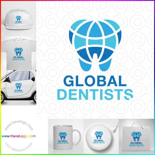 このグローバル歯科医のロゴデザインを購入する - 60171