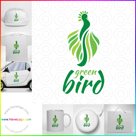 логотип Зеленая птица - 64142