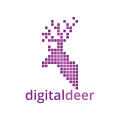  digital deer  logo