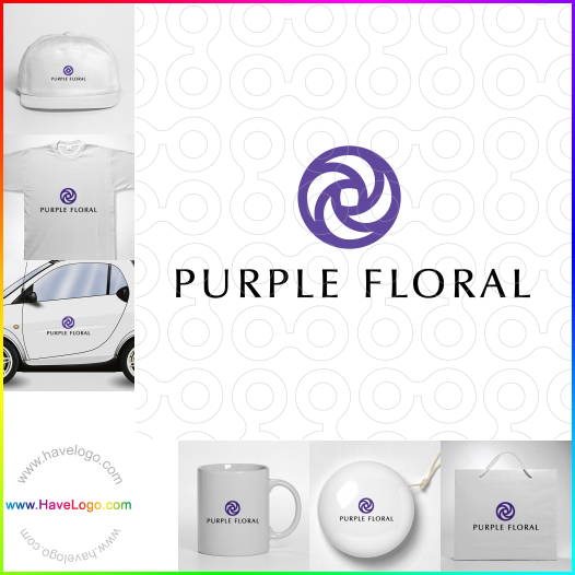 購買此紫色logo設計1317