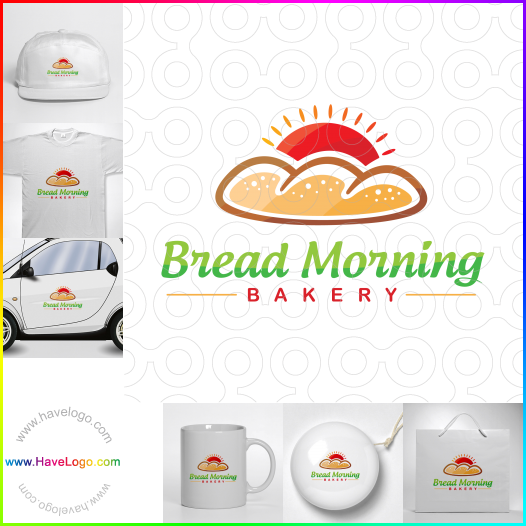 購買此早上的麵包店麵包logo設計61255