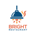 明亮的餐廳Logo