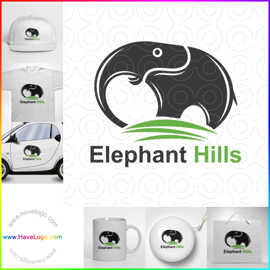 購買此大象山logo設計61519