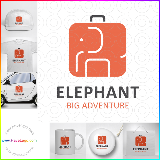 購買此大象旅行logo設計61391