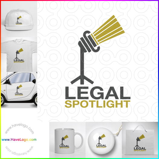 購買此法律的聚光燈logo設計67158