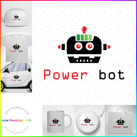 このパワーボットのロゴデザインを購入する - 63237