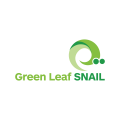 логотип зеленая листовая улитка