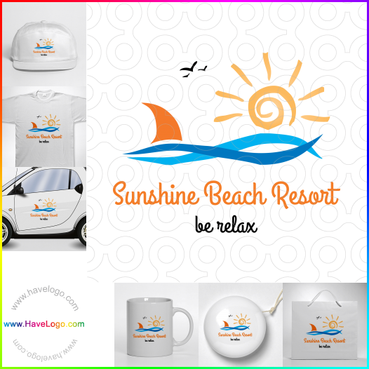 購買此沙灘logo設計42976