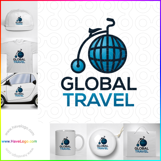 購買此全球旅遊logo設計60312