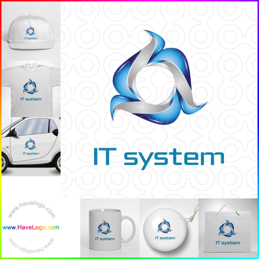 購買此IT系統logo設計65826