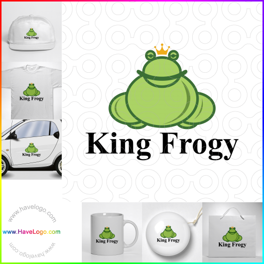 購買此青蛙國王logo設計64299