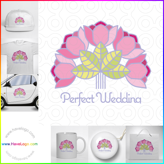 この完璧な結婚式のロゴデザインを購入する - 63699