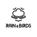 雨和鳥類Logo