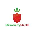  Strawberry Shield  logo