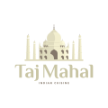 логотип Тадж Махал Индийская кухня