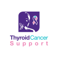 甲狀腺癌的支持Logo