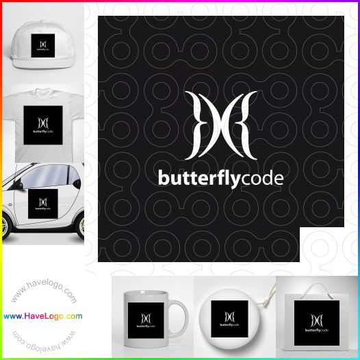 логотип бабочка - 56449