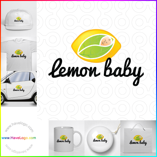 購買此檸檬logo設計9352