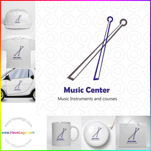 логотип музыкальный инструмент - 27454