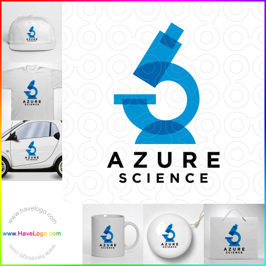購買此Azure的科學logo設計63957