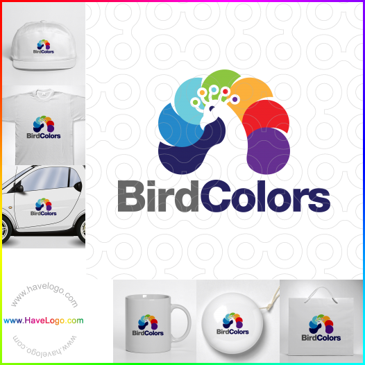 логотип Цветы птиц - 62844