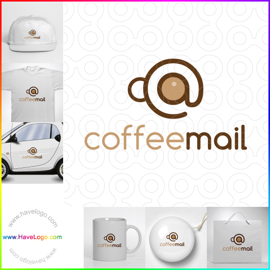 このコーヒーメールのロゴデザインを購入する - 65846