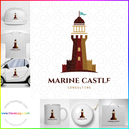 購買此海洋城堡logo設計61540