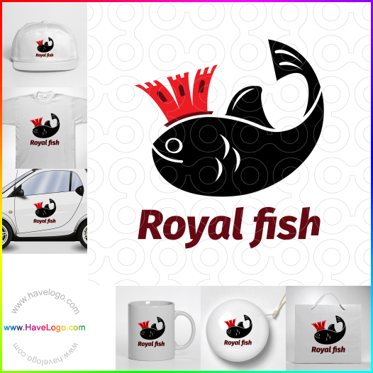 購買此皇家魚logo設計66230