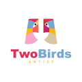 兩隻鳥Logo