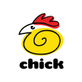 логотип курица