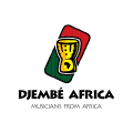 логотип этнические африканские музыканты
