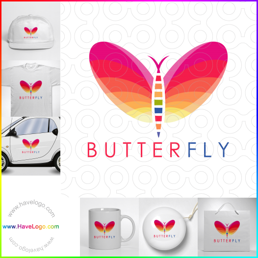 購買此蝴蝶logo設計66053