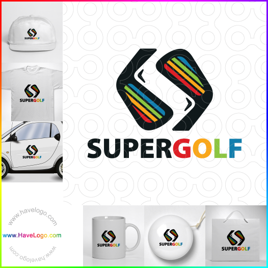 このスーパーゴルフのロゴデザインを購入する - 61166
