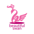  beautiful swan  logo