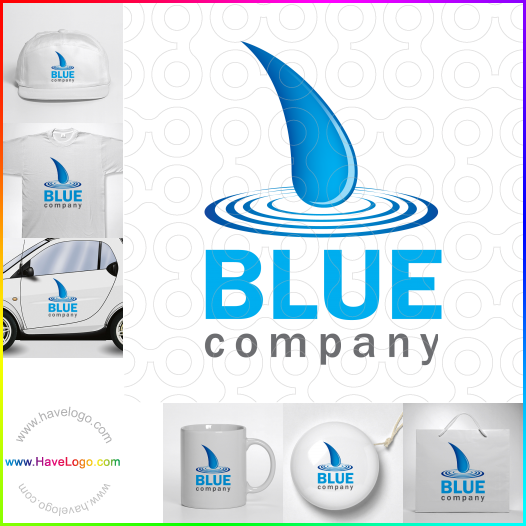 購買此藍色logo設計3028
